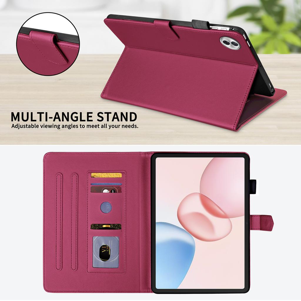 For Honor Pad 10 12.1 2025 Leather Wallet Stand Tablet Cases Funda For Huawei Honor Pad X9 Pro X9A X8A X9 X8Pro Stand Book Cover