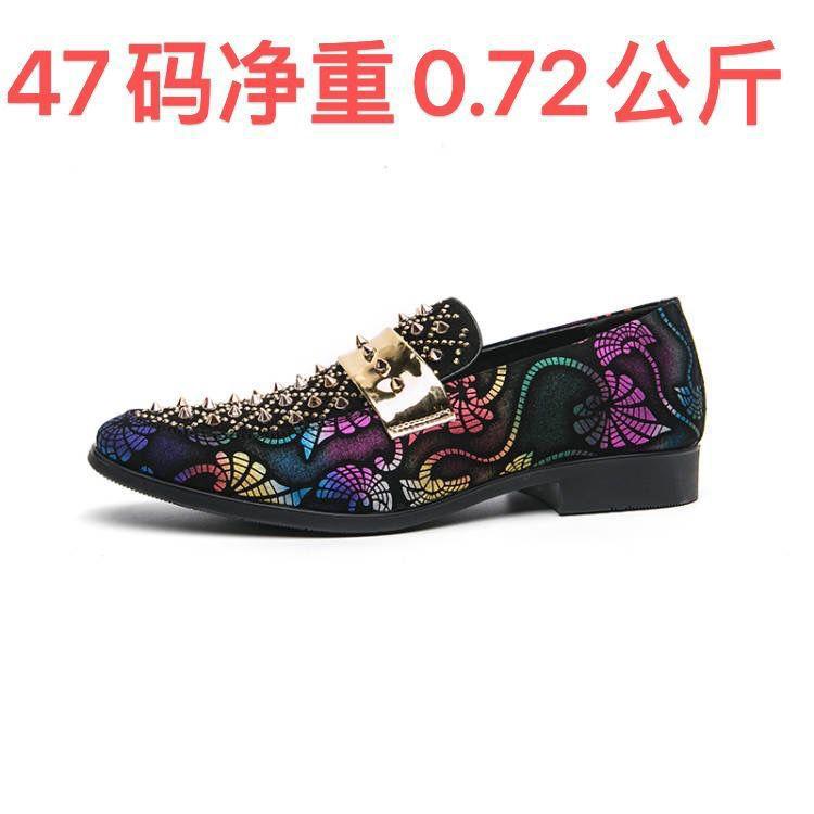Small toe shoes Korean version of British style cover 47 casual one pedal scalp hairdresser heavy industry trendy men's shoes lazy 46