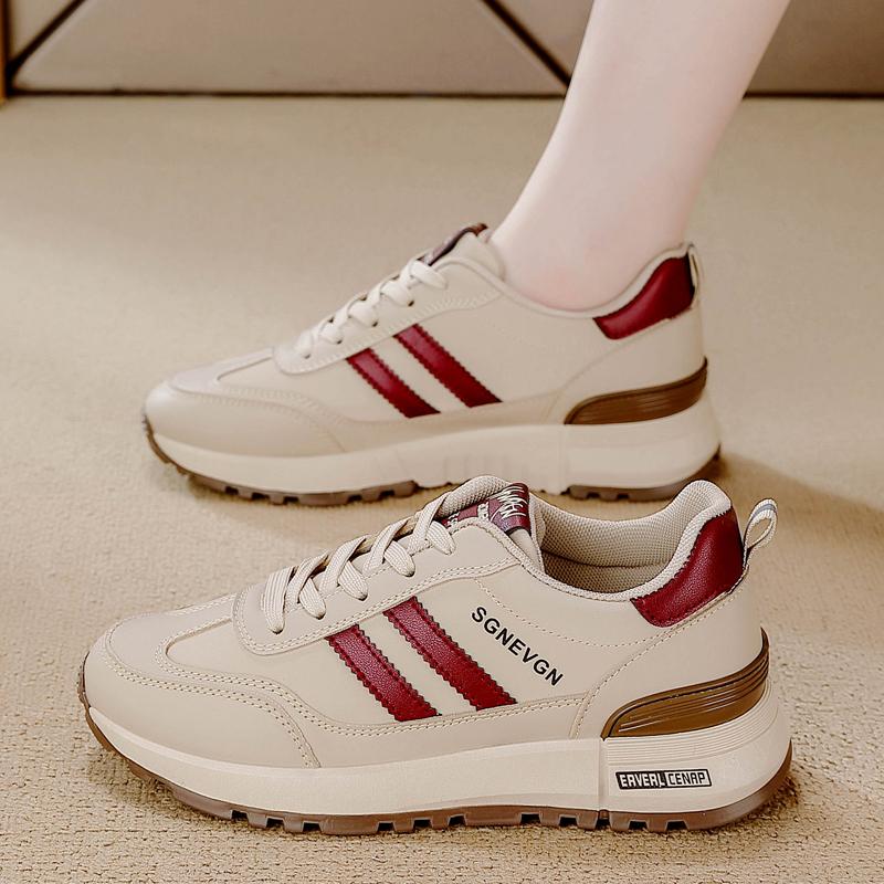 Fashion Casual Sneaker Spring Women's Board Shoes Thick Soled Trendy Lightweight Jogging Sneakers Height Increasing Vulcanized Shoes