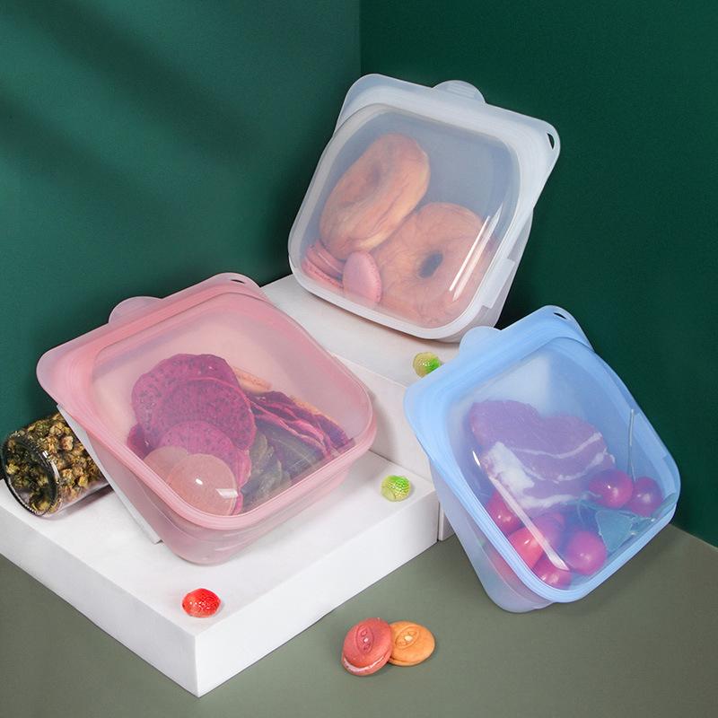 Food-grade Silicone Preservation Bag Refrigerator Anti-serial Sealing Bag Can Be Boiled Food Portioning Bag
