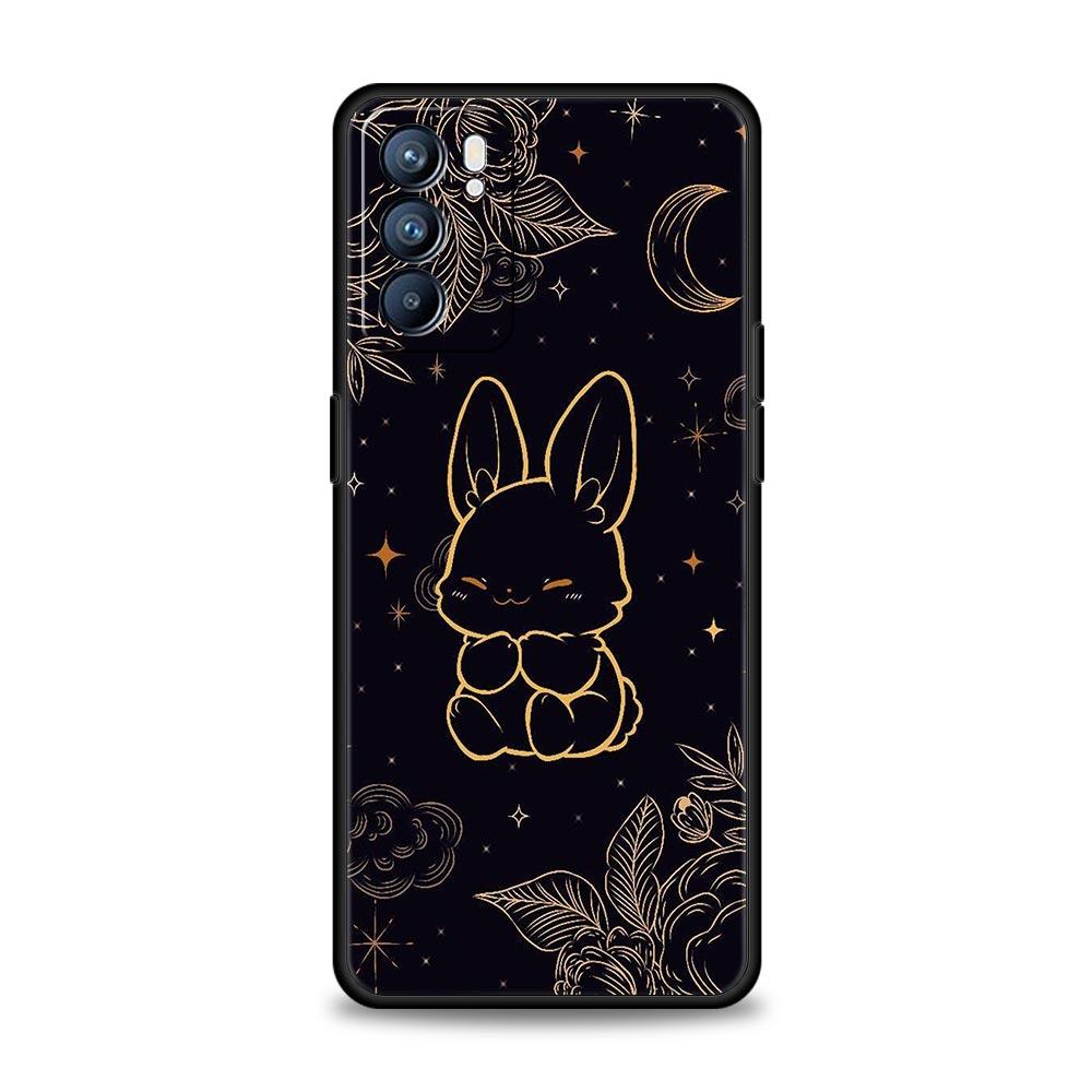 Cartoon Kunst Telefoonhoesje Voor Oppo Reno 13 12 11 10 7 F Find X5 X6 A98 A80 A79 A78 A57 A54 A31 A17 Pro 5G Zachte TPU Cover Fundas Tas