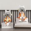 1pc Fantasy Astronaut Figurine, Resin Statue Bookend for Living Room, Office, Study Desk Home Decor, Versatile Room Placement, No Power Needed