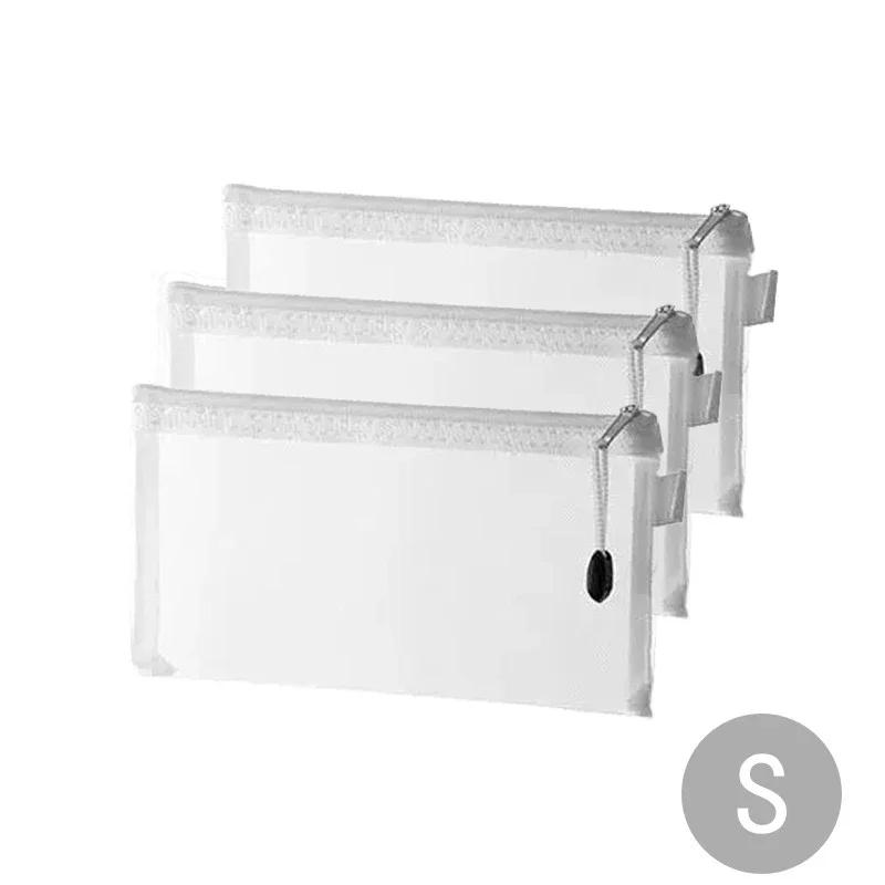Toy storage bag building block puzzle sub-package bag children small particle zipper transparent finishing storage box