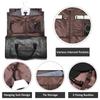 Convertible Men's Leather Travel Suit Bag - In-Stock Leather Garment Bag for Clothes and Luggage
