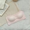 Traceless tube top underwear women's summer thin fixed cup gathering small chest thin vest bra