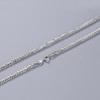 S925 Sterling Silver Chopin Chain Necklace for Men and Women - Plain, Lightweight, No Pendant