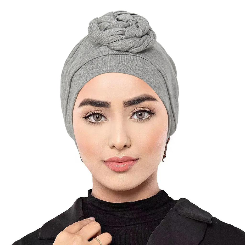 Cappello Turbante Nodo Indiano Donna Hijab Musulmano Berretti Cuffia Perdita di Capelli Foulard per Capelli Fascia Elastica per la Testa Fascia Chemioterapia Cappello per Chemioterapia Turbante Mujer