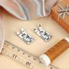 2-piece Sewing Machine Presser Foot Straight Sewing Foot Most Sewing Machines Use Serrated Foot Low Top Sewing Machines - DD