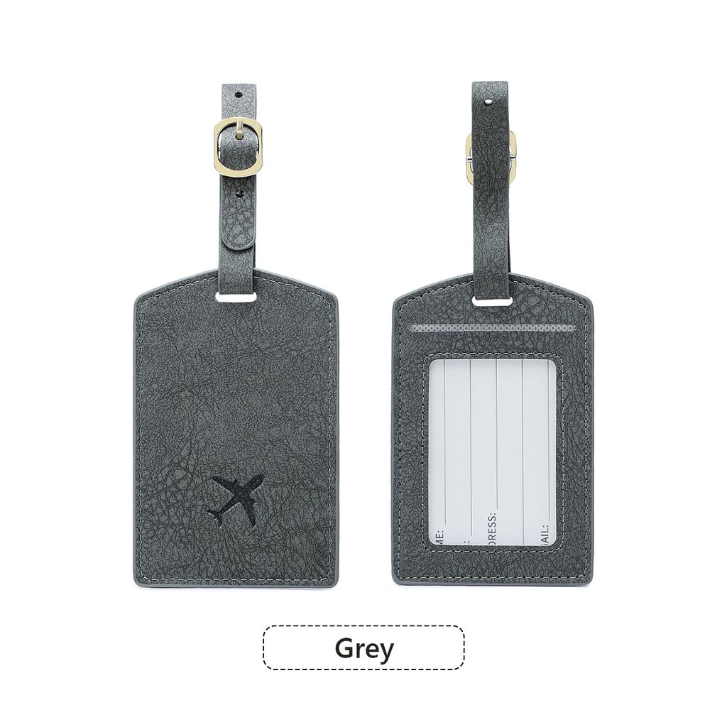 1PC Anti-lostPULeather Luggage Tag Privacy Luggage Protector Case for Suitcases and Travel Bags Men and Women Travel Accessories