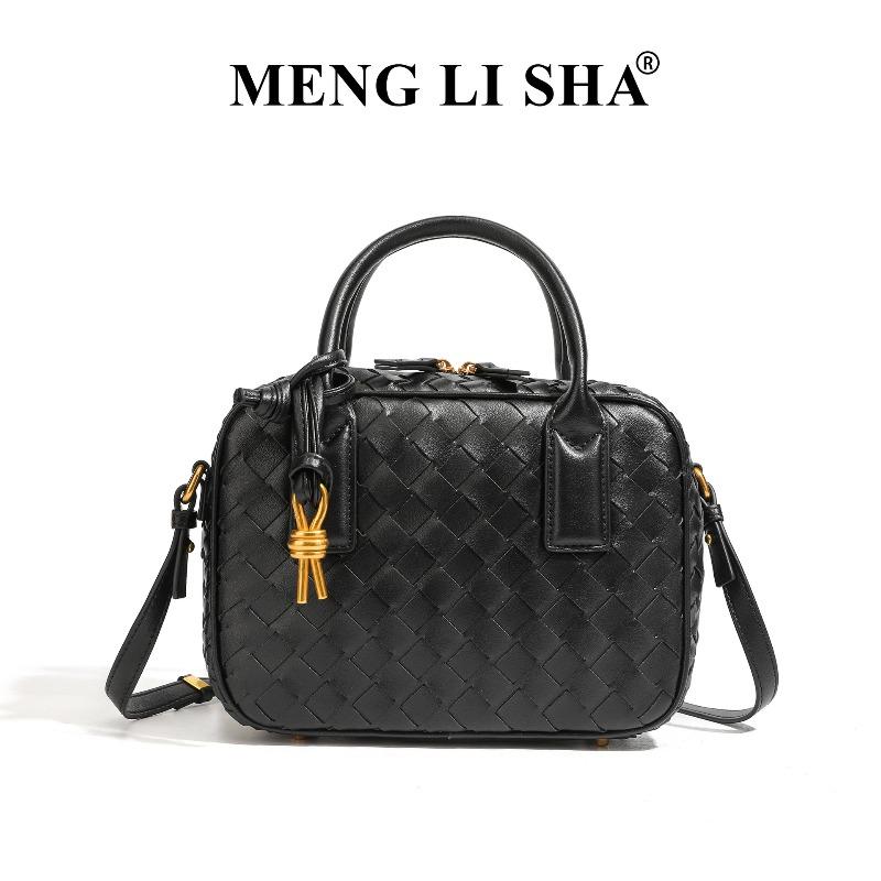 

Vintage hand-woven pillow bag commuter versatile hand-held camera bag trendy shoulder messenger bag чёрный