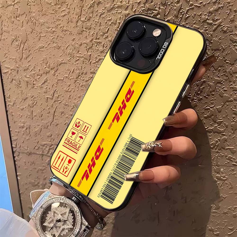 

D-DHL-L logo Color Phone Case For iPhone 17 16 15 14 13 12 11 Pro Max Plus Pro Shell iPhone 14 pro