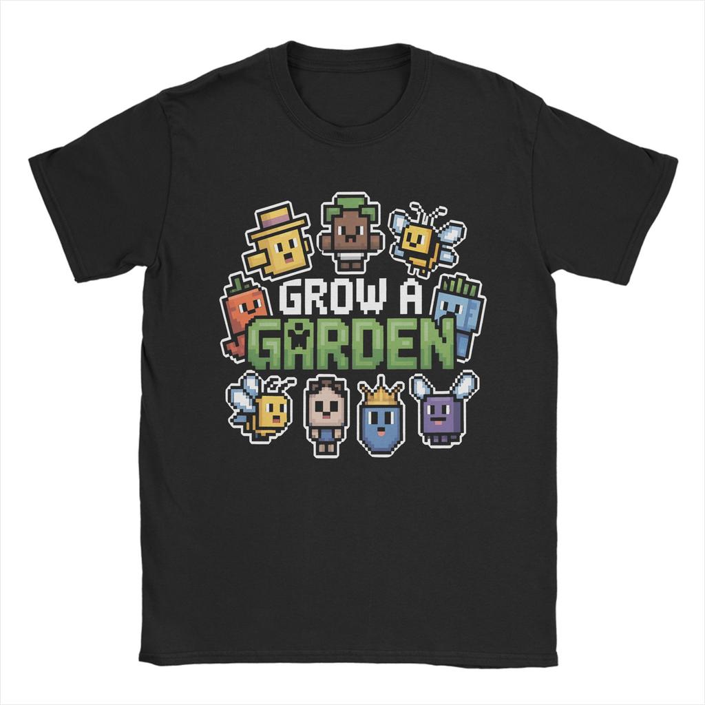 Streetwear Grow a Garden Gamer T-Shirt Men Cotton Short Sleeve Round Neck Summer Top Tee