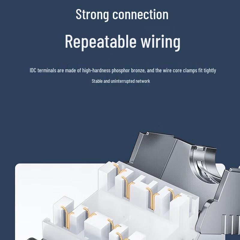 SAMZHE CAT8 Shielded Tool-less Network Jack Module