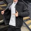 Autumn Winter New Cotton Padded Jacket Men Clothes Baseball Collar Parka Jackets Diamond Plaid Coat Men's Plush Puffer Jacket