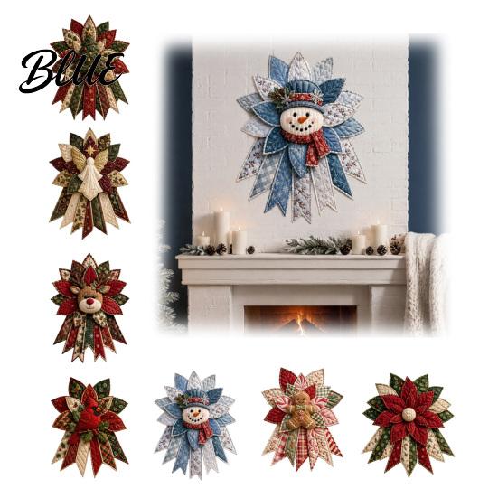 Easy Sewing Crafts Kit Evergreen Christmas Door Festive Quilted for Parties Hanging DIY Tree 3D