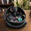 3D Printing Dragon Guardian Catchall Dish Unique Dragon Trinket Bowl  Desktop Use