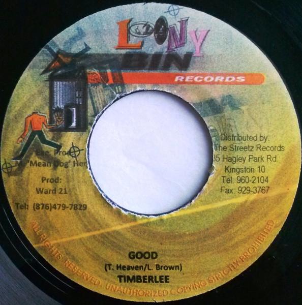 

7-дюймовая пластинка TIMBERLEE - Хорошее НИКАКОЕ Сумасшедший дом Запись Ямайка Регги, Ска и Даб Б/У