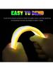 100Pcs Fluorescence Sticks Party Multicolor Glowing Stick Bright Colorful Light Bright Bendable Glow Bracelet Party Supplies