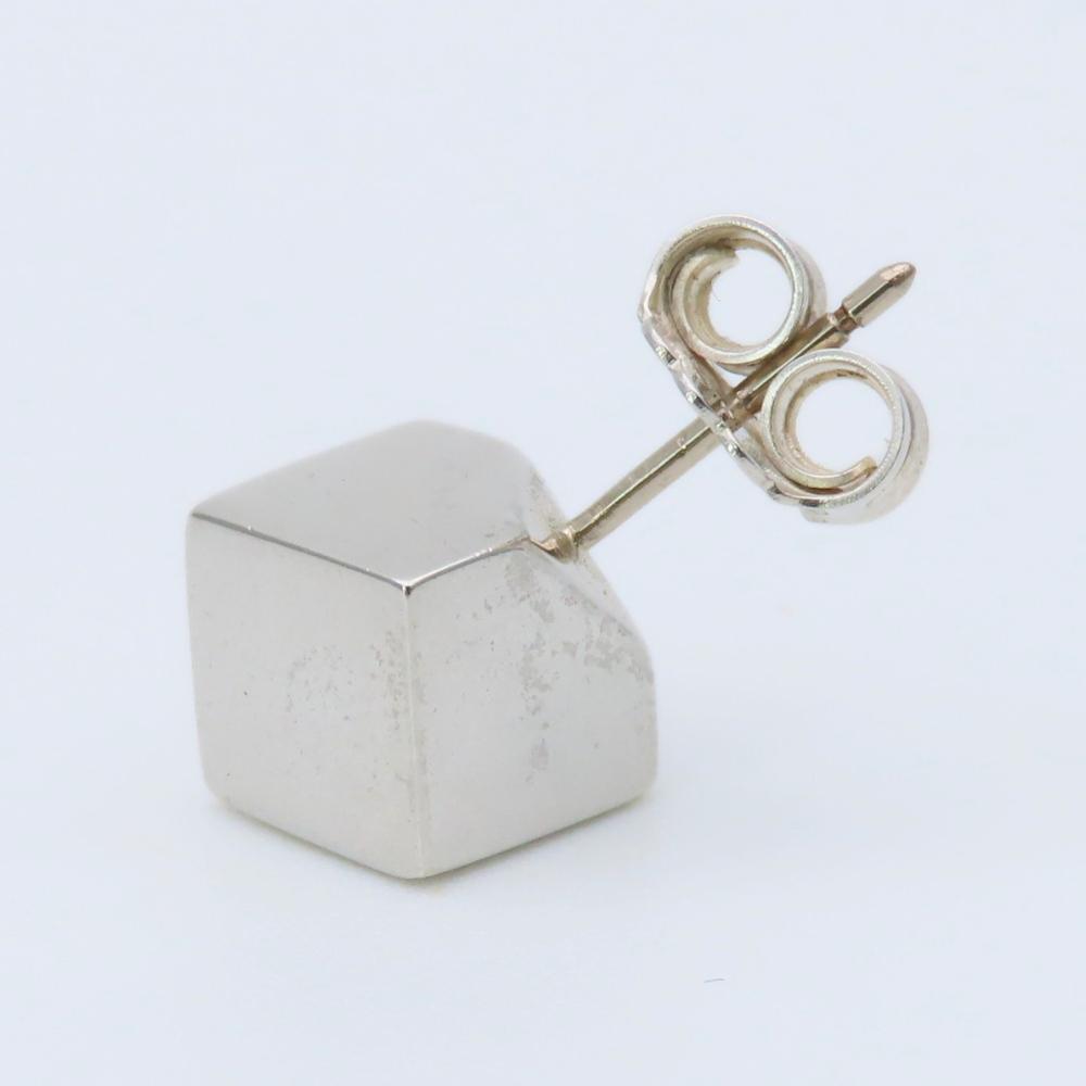 Used TIFFANY&Co. Pierce Cube Silver925 7.3g Silver Square