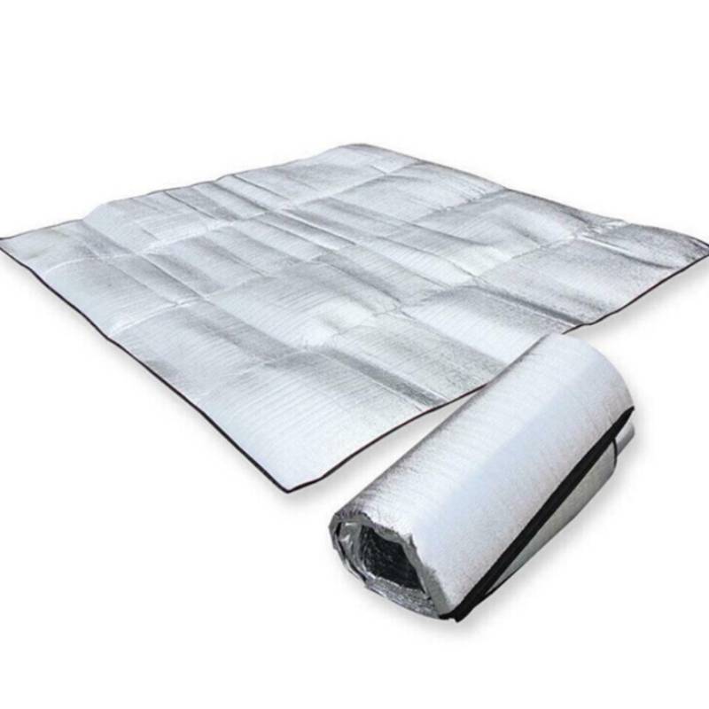 Aluminum Foil Camping Mat With Waterproof Surface For Outdoor Activities And Picnics