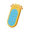 Dentiere in Silicone con Telecomando e Pulsante Touch Giocattolo da Mordere - Bastoncino Anti-Morso per la Dentizione dei Bambini