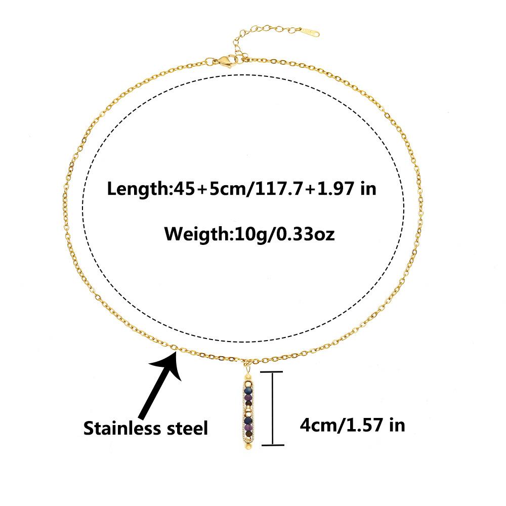 Exquisite Guardian And Balance Necklace Crystal, Black Tourmaline, Clear Quartz, Smoky Quartz, Hematite, Suitable For Her, Sister, Daughter Gift