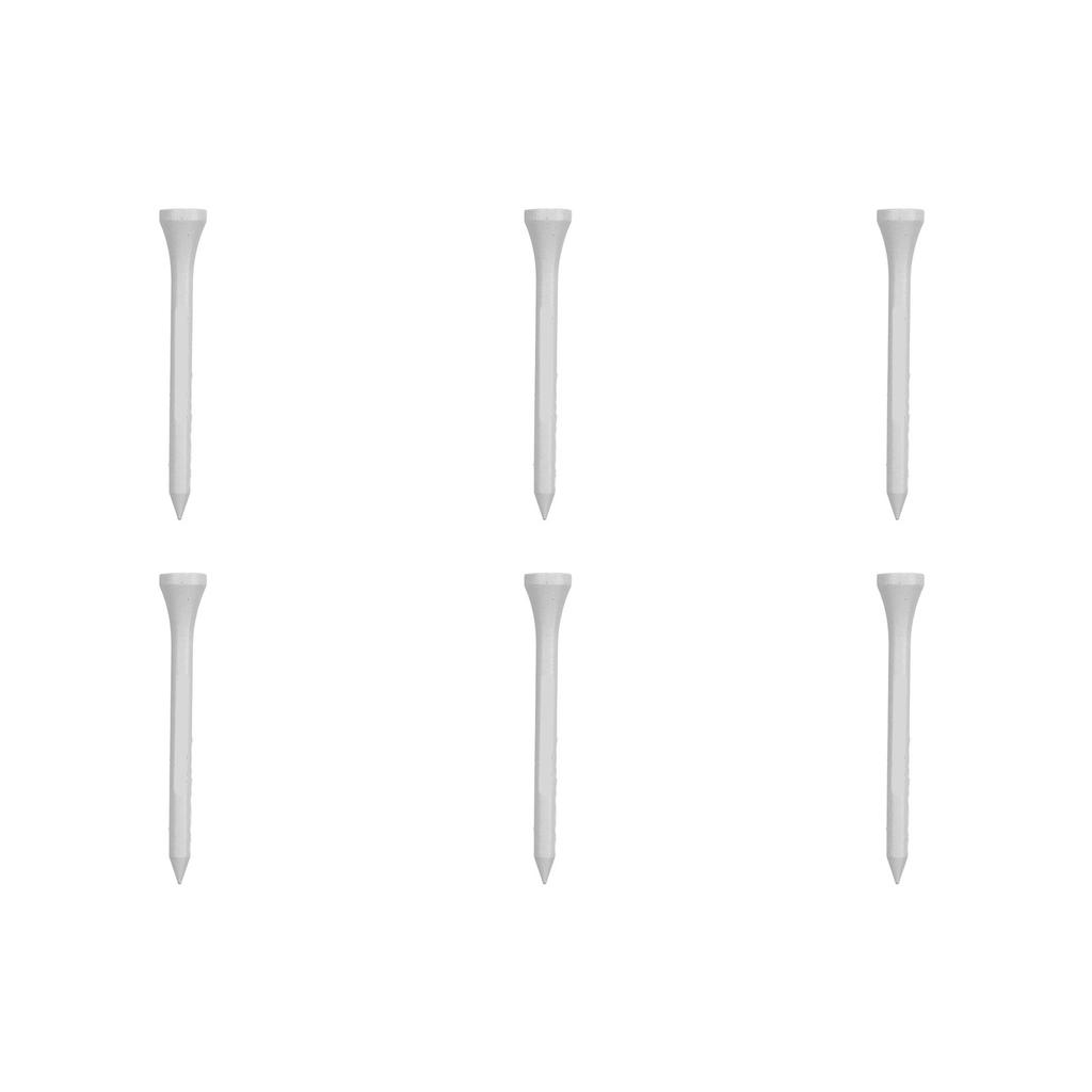 50Pcs Golf Tee Holder Maple Wood White Long Ball Base Set Kit for Outdoor Sports 70mm  2.76in