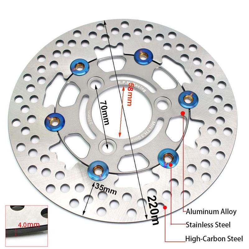 220mm Brake Disc Rotor 3 Hole Caliper Set RPM 84mm Brake Caliper Radil mounting for For Yamaha Aerox Nitro BWS 100 JOG 50 rr