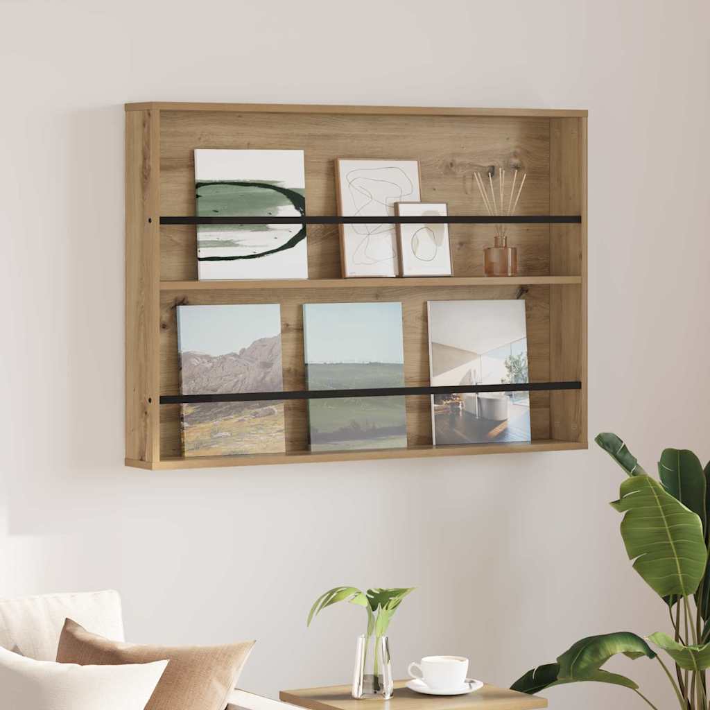 Magazine Shelf Artisan Oak 100 x 12 x 70 cm Particleboard