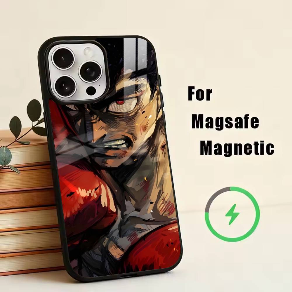 H-Hajime no-OO Ippo  Phone Case For iPhone17,16,15,14,13,12,11 Plus,Pro Magnetic For Magsafe Wireless Charging