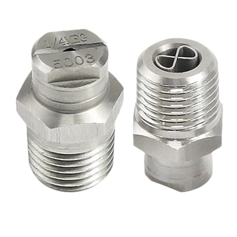 Steel Fan Shaped High Pressure Nozzle with Stabilizer High Performances Jet for Efficient Cleaning & Washing