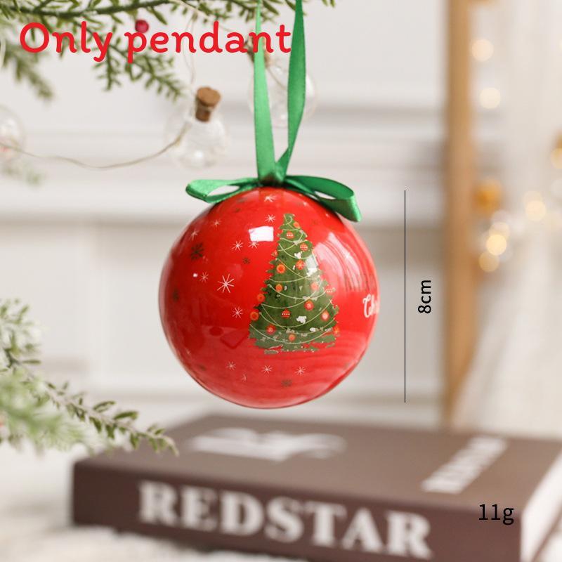 Christmas Theme Pattern Foam Ball Pendant Family Festival Decoration Props For Holiday Tree Decor And Festive Display
