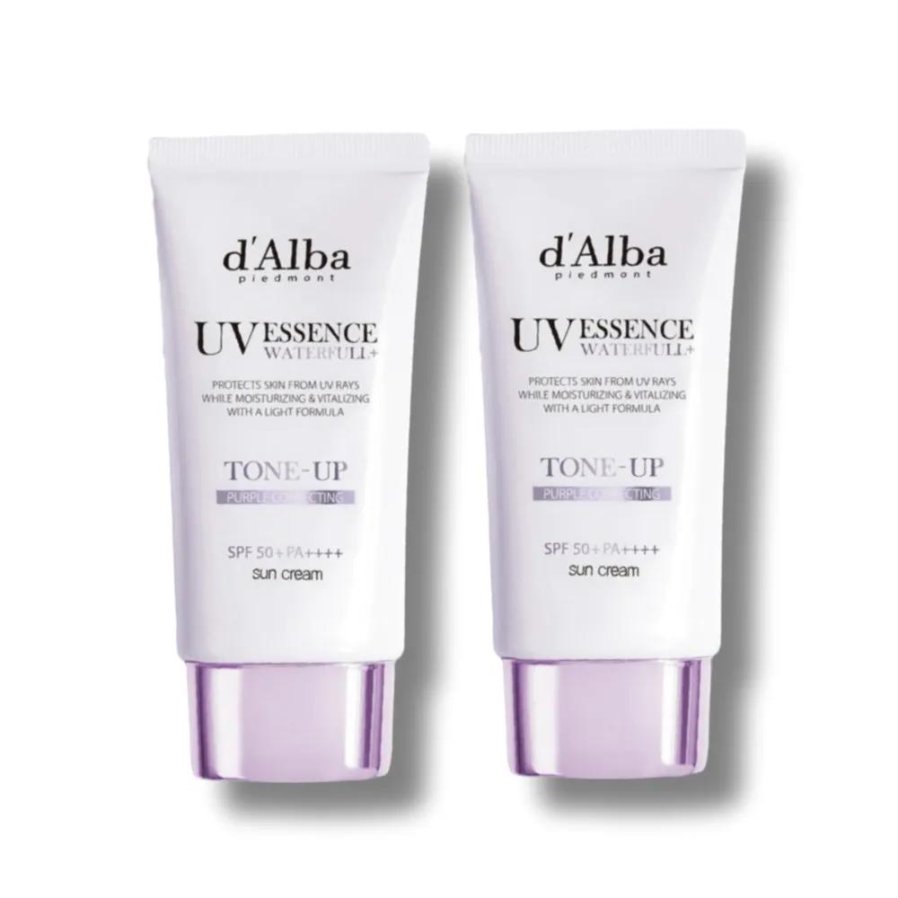 d Alba Waterful Purple Tone-Up Sun Cream 50ml x 2
