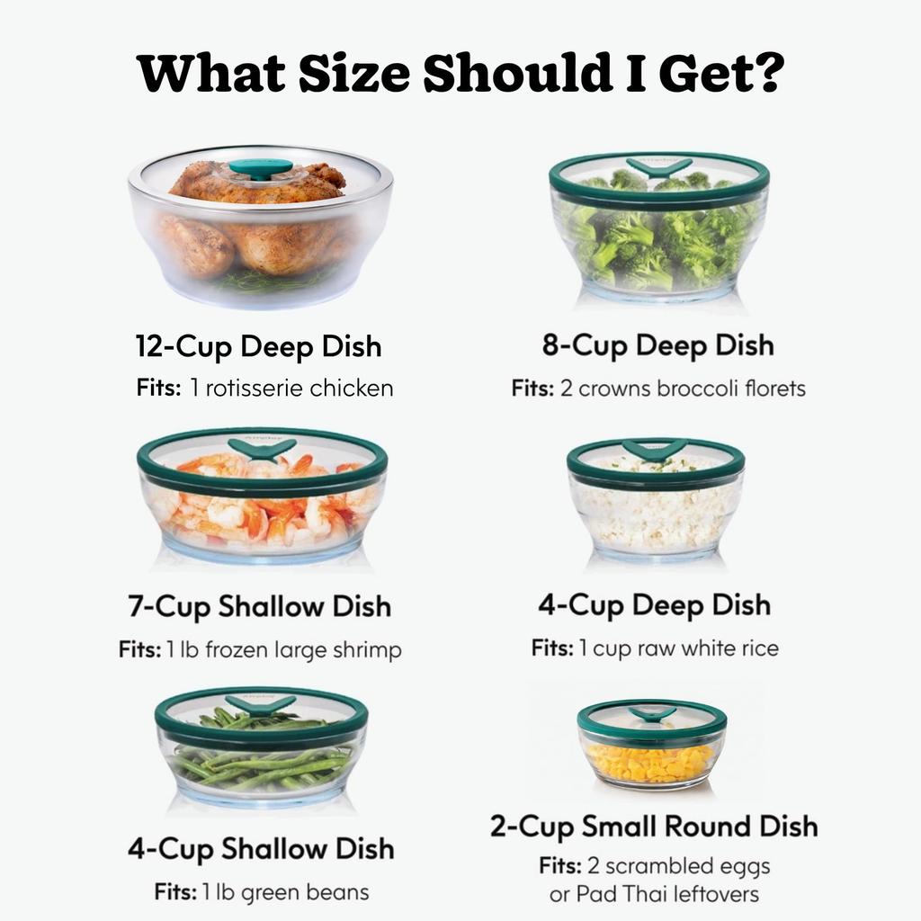 Anyday Glass Cookware Container, 4 Cups (Kale)