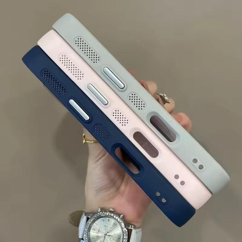 Trendy 2 In 1 Skin Feel Phone Case for iPhone 17air 16 15 14 12 13 Pro Max Plus MagSafe Wireless Charging Shockproof Protection