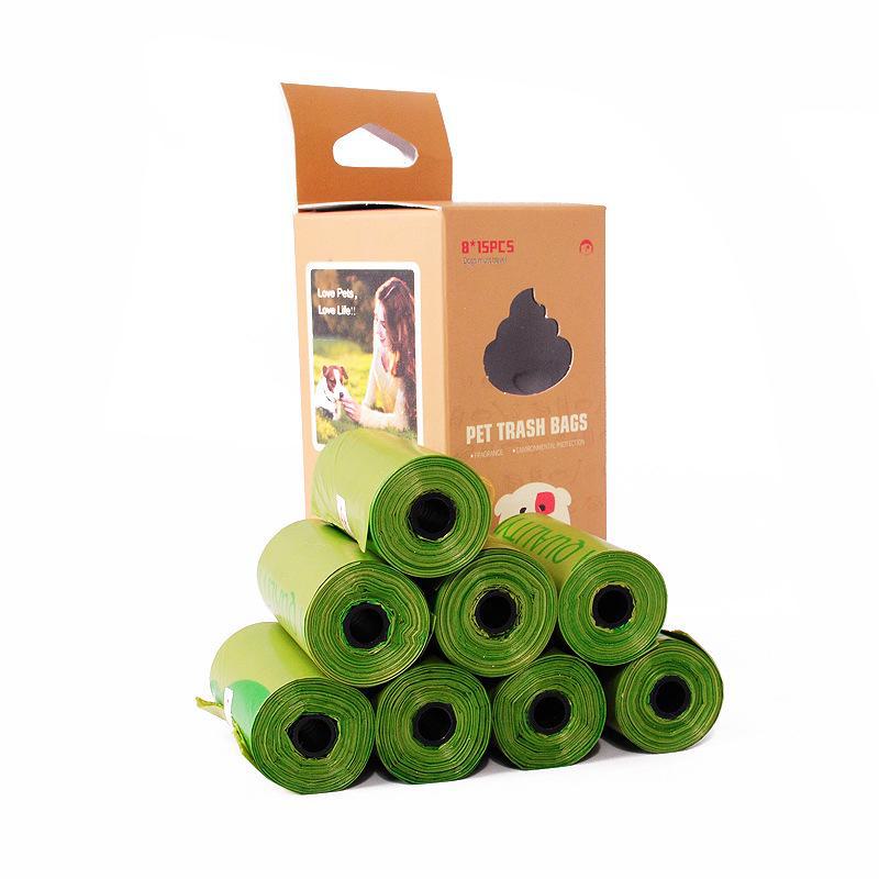 Biodegradable Pet Poop Bags, 8 Boxes/15 Rolls Each