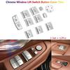 12x For BMW 5 6 7 X3 X4 X5 X6 F10 F25 F26 Car Window Switch Button Cover Sticker