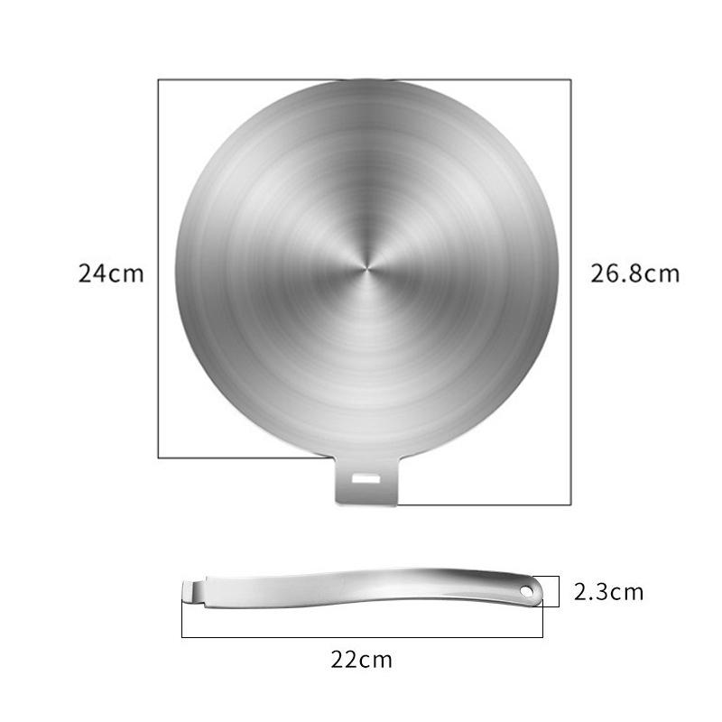 20-28cm Stainless Steel Heat Conduction Plate Heat Diffuser Thawing plate Induction Plate Adapter for Gas stove induction cooker