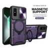 For Infinix GT 30 Pro Case Heavy Duty Shockproof Armor Magnetic Ring Holder Slide Lens Protection Cover for Infinix GT 30 Pro