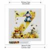 DIY Diamond Painting Round Diamond The Letters "Z" In Vini and Eeyore Full Diamond Mosaic Home Decoration Painting Cross Stitch Kit