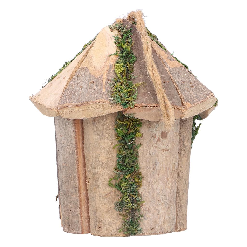 Innovative Bird House Wooden Hanging Small Exquisite Birdhouse for Outdoor Gardening Yard