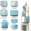 Set de 7 Piezas Bolsas de Almacenamiento para Viaje, Organizador de Maleta Clasificación de Ropa Organizador Plegable, Bolsas Impermeables para Empacar Maleta SNBD021