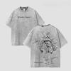 Previsioni Meteo Jojo's Bizarre Adventure Fumetto Uomo Vintage Lavato Casual Cotone T-Shirt