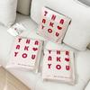 Apricot English Print Waterproof Self-Adhesive Shipping Bag