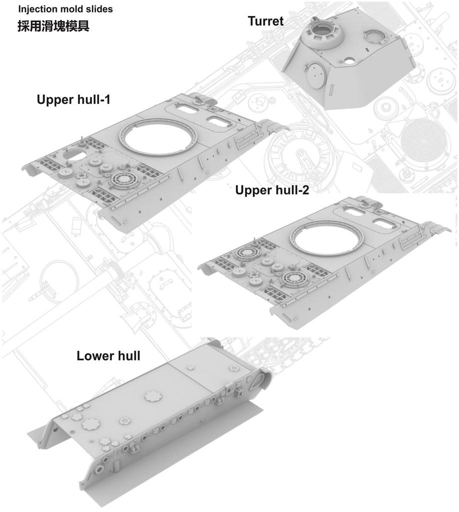 Vespid Modell 1/72 Deutscher Panther Ausf. G-Typ mit Stahlrädern und Flugabwehrpanzerung, 2-in-1 Kunststoffmodellbausatz VPM720009