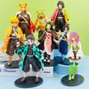 Demon Slayer Anime Figures Kochou Shinobu Tanjirou Kyoujurou PVC Statue Model Doll Collection Ornaments Toys