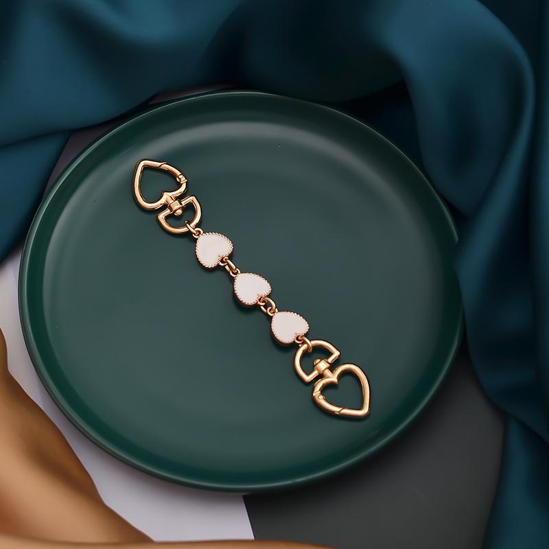 Bag Extension Chain Pearl Metal Accessories Love Buckle With One Shoulder Mahjong Armpit China-Chic Style