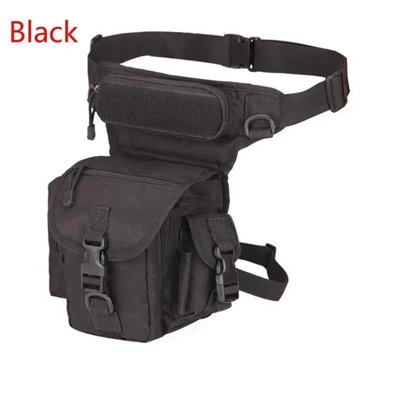 

2026 Outdoor Men Waterproof Waist Leg Bag Oxford Cloth Hip Drop Belt Bag Multi-Pocket For Camping Hiking Travel Fishing Sports чорний