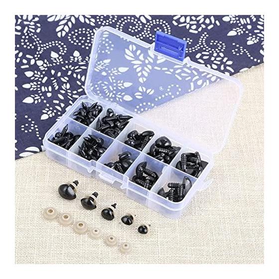 125 Pieces Triangle Nose Stuffed Toy Eyes Toy DIY Nose Toy Teddy Bear Doll Making Sewing