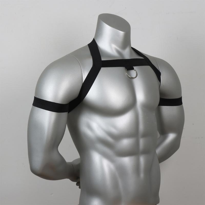 Men Chest Harness Elastic Chest Strap Sex Restrain Chest Bandage Punk Nylon Chest Belt Cosplay Costume Accessory